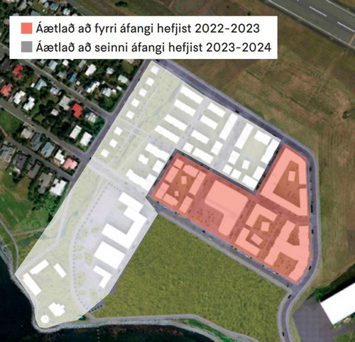 Sú nýja byggð sem teiknuð hefur verið upp í Skerjafirðinum. Mynd: Úr kynningarblaði Reykjavíkurborgar.