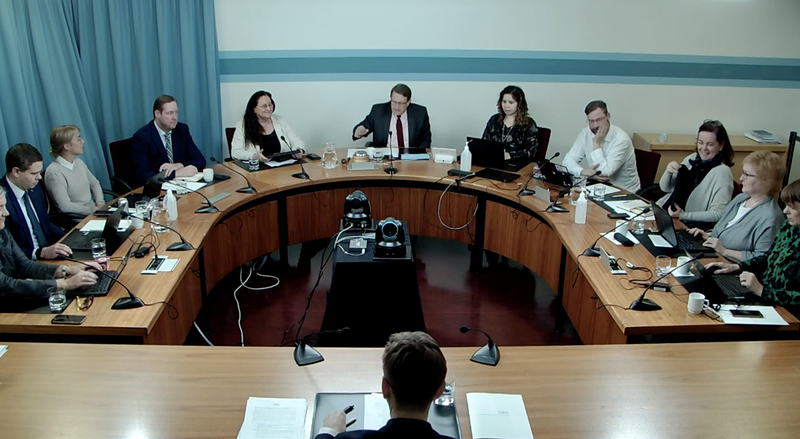 Undirbúningskjörbréfanefnd fundar 11. október 2021 Mynd: Skjáskot/RÚV