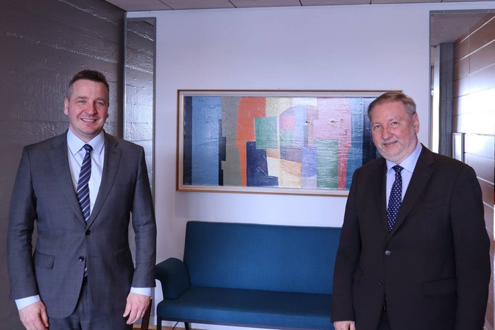 Guðlaugur Þór og Gerard Pokruszyński sendiherra Póllands á fundinum á föstudag.