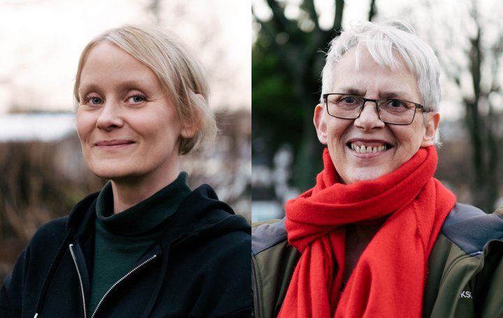 Sólveig Anna Jónsdóttir og Kolbrún Valvesdóttir