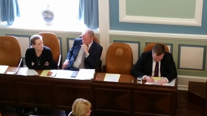 Sigmundur Davíð Gunnlaugsson á Alþingi í dag.