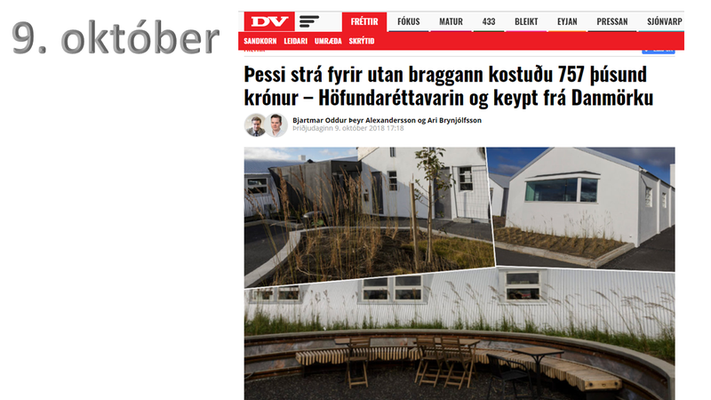 Athlægi. Málið náði hámarki fáranleikans þegar fréttir bárust af stráunum við Braggann.