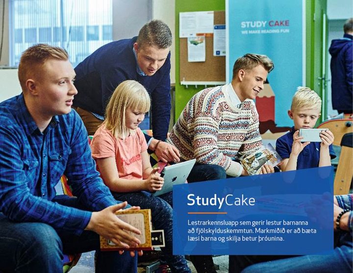 Um 9.000 manns hafa sótt sér smáforritið Study Cake, sem er hannað til að auka og bæta lestur ungs fólks.