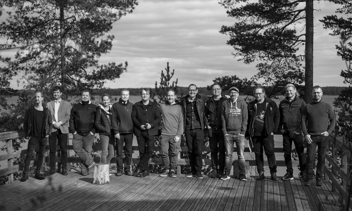 Teymið sem kemur að vinnunni.