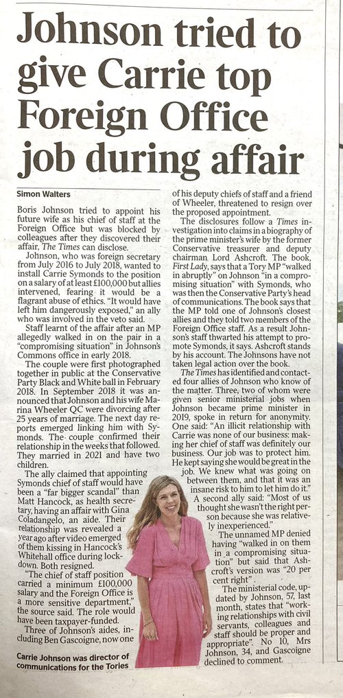 Mynd af fréttinni sem um ræðir