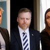 Bjarni Benediktsson, Sigmundur Davíð Gunnlaugsson og Katrín Jakobsdóttir voru í aðalhlutverkum í samningaviðræðum um þinglok í gærkvöldi.