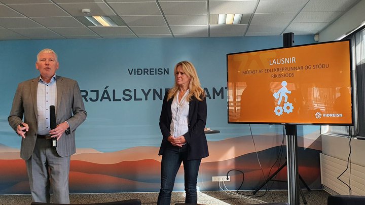 Frá fjölmiðlafundi Viðreisnar í morgun