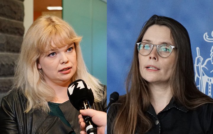 Þórhildur Sunna Ævarsdóttir og Katrín Jakobsdóttir