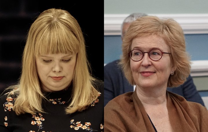 Þórhildur Sunna Ævarsdóttir og Þórunn Sveinbjarnardóttir.