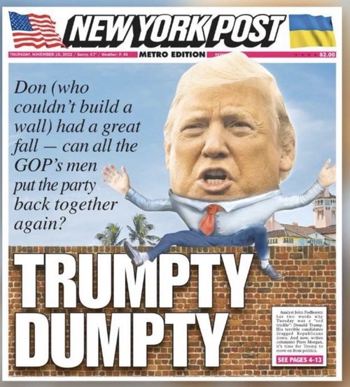 Forsíða New York Post á fimmtudag.