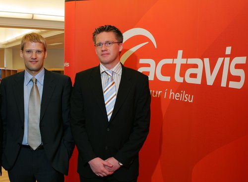 Þeir Róbert Wessman (t.v.) og Halldór Kristmannsson (t.h.) voru áður nánir samstarfsmenn. Mynd: Golli