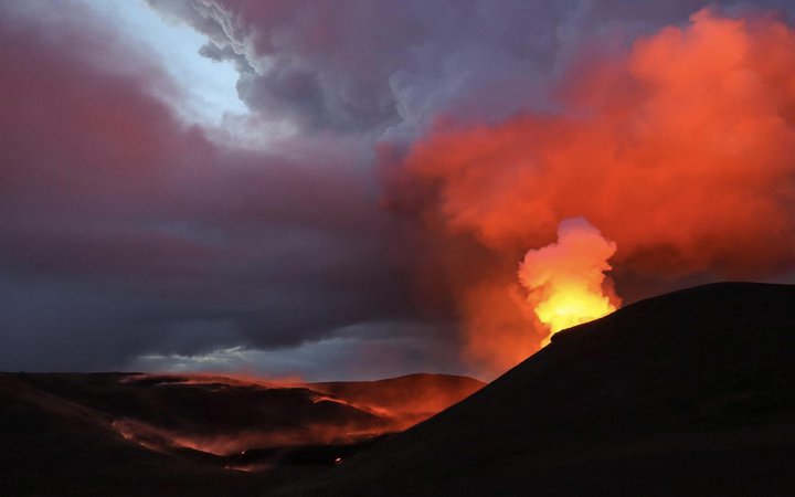 Eldgos Mynd: Hólmfríður Sigurðardóttir