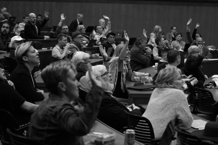 Af ráðstefnunni sem haldið var við Lagadeild Berkeley háskólans í Kaliforníu um nýju íslensku stjórnarskrána í byrjun júní.
