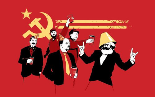 Kommúnistar með kampavín eru ekki það sama og kampavínskommúnistar.