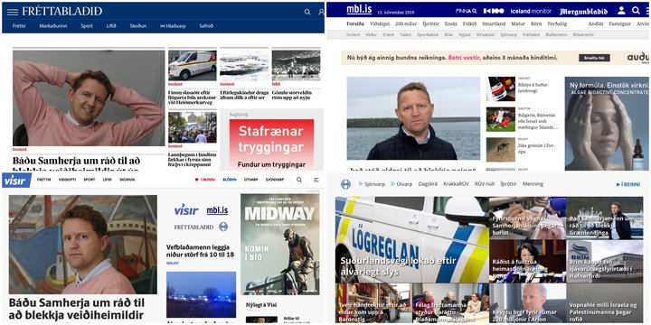 Verkfall blaðamann 15. nóvember 2019