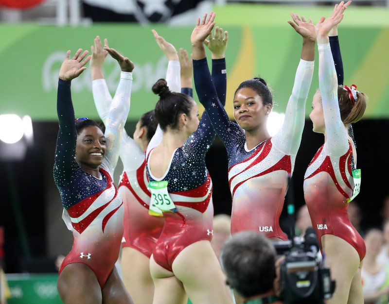 Bandaríska kvennalandsliðið í fimleikum í Ríó 2016