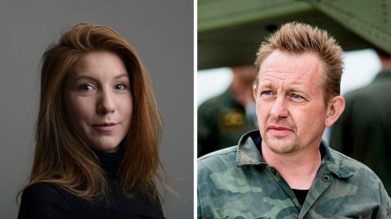 Kim Wall og Peter Madsen.