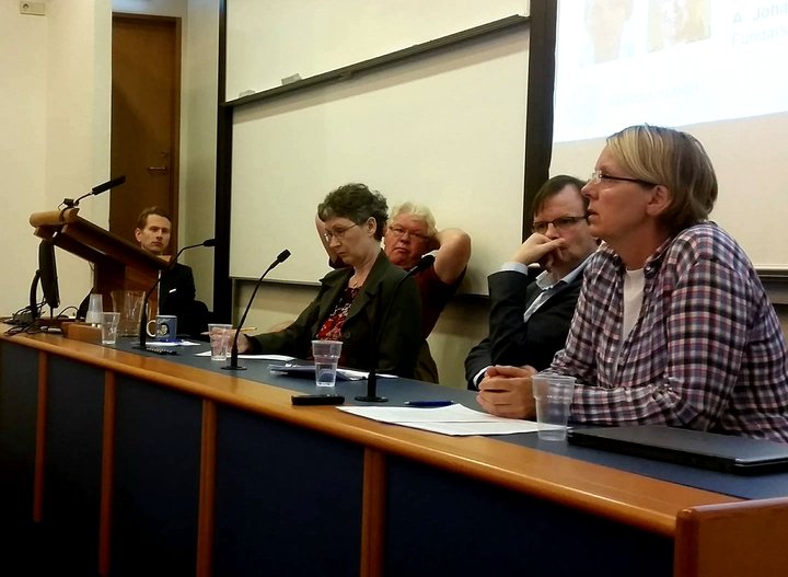 Hafsteinn Þ. Hauksson, Ólafur Þ. Harðarson, Þorgerður Einarsdóttir, Guðmundur Hálfdánarson og Valgerður Jóhannsdóttir ræddu um forsetann í dag.  