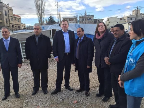 Sigmundur Davíð fundaði með yfirmönnum Flóttamannahjálpar SÞ í gær. 