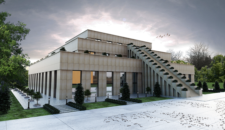 Mynd af hofi Zúista af vefsíðu trúfélagsins.